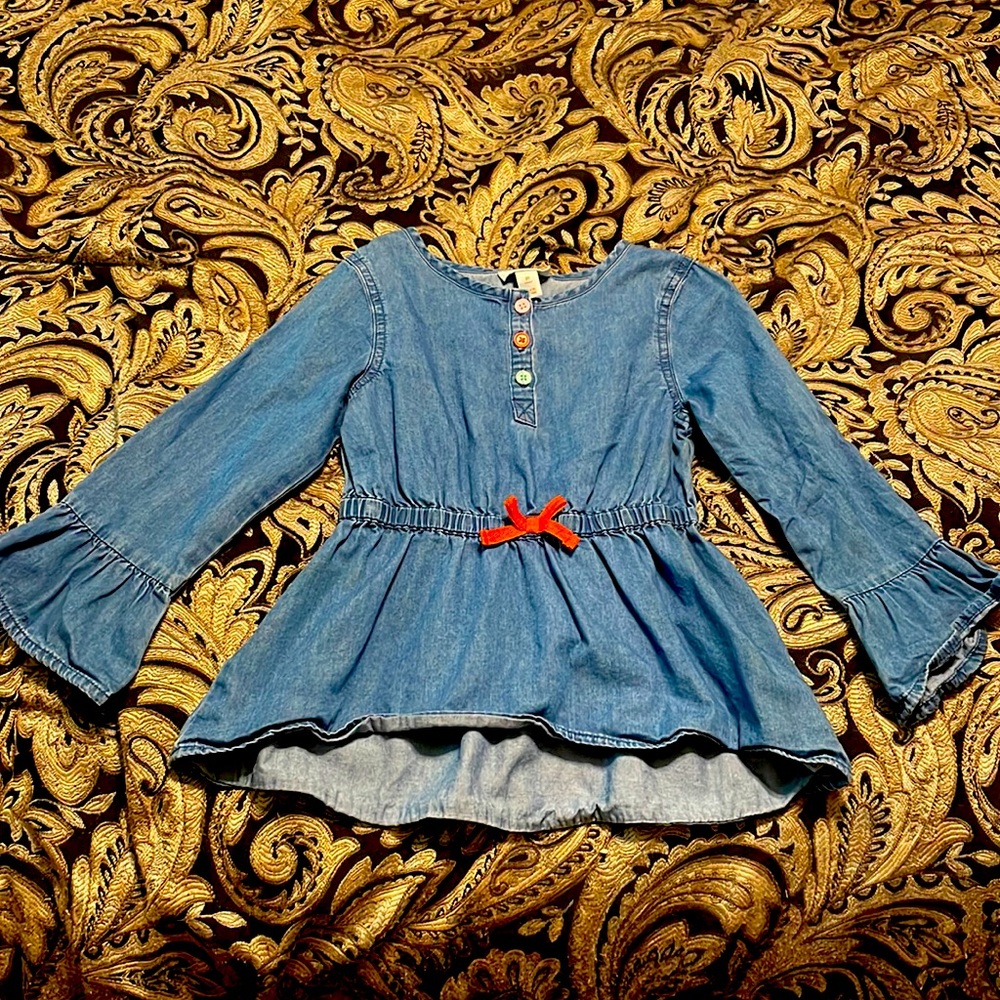 Girls 5T Cat & Jack cinched waist top